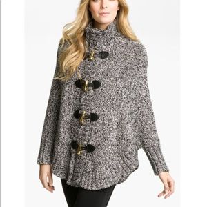 NWT Michael Kors Toggle Cardigan Dark Gray XS